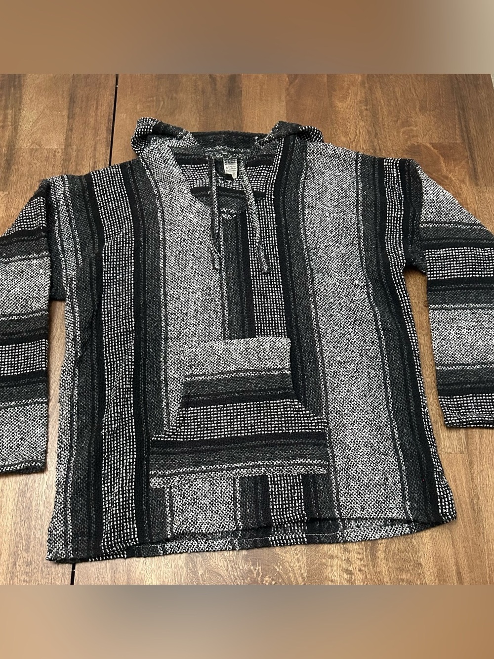 Men's Black & Gray Baja Hoodie